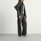 Deadwood Women's Bruno Upcycled Leather Jacket in Black