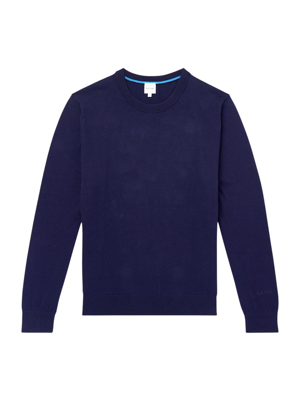 Photo: Paul Smith - Cotton-Jersey Sweater - Blue
