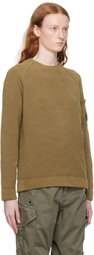 C.P. Company Khaki Crewneck Sweater