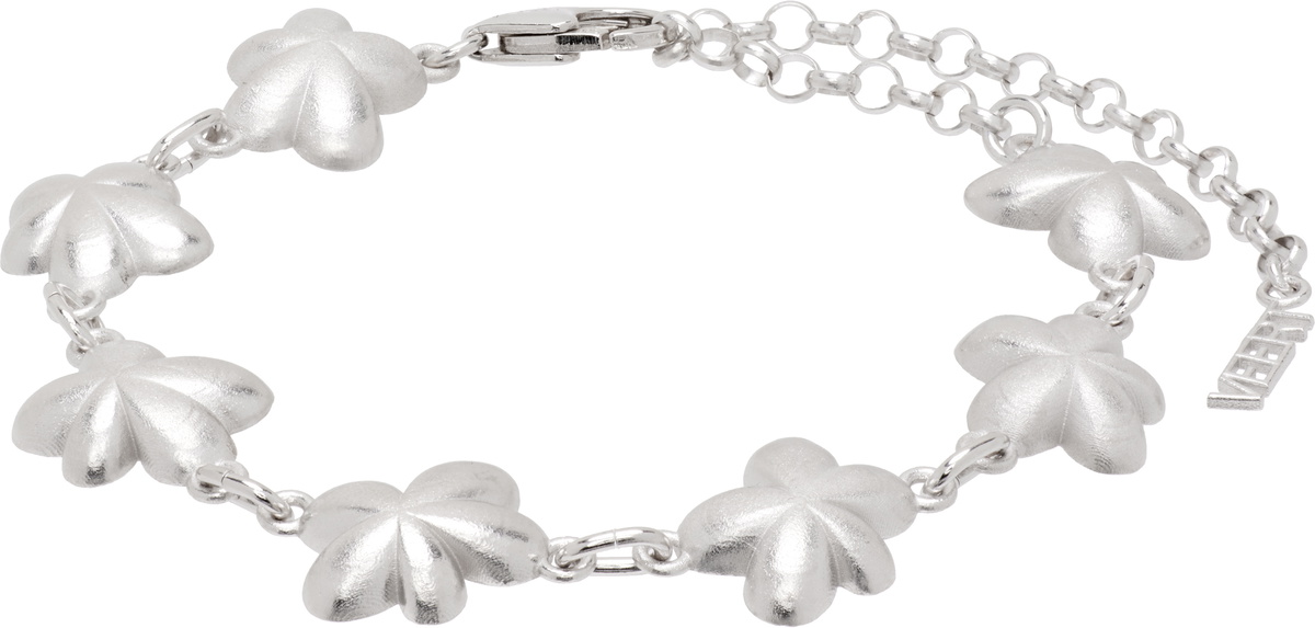【関税込み】VEERT 'The Trio Flower Pearl' ブレスレット VEERT: 'The Trio Flower Pearl' ブレスレット | SSENSE 日本