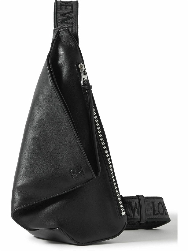 Photo: Loewe - Anton Logo-Debossed Leather Belt Bag