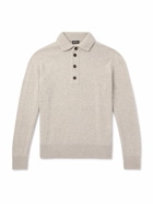 Zegna - Slim-Fit Wool and Cashmere-Blend Polo Shirt - Gray