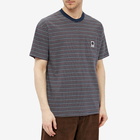 Polar Skate Co. Men's Stripe Pocket T-Shirt in Navy