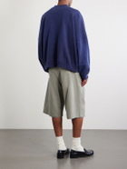 Willy Chavarria - Hooligan Logo-Embroidered Cotton-Jersey Sweatshirt - Blue