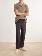 Orlebar Brown - Alex Straight-Leg Linen Trousers - Brown
