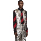 3.1 Phillip Lim Reversible Silver Foil Padded Vest