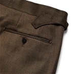 Beams F - Wool-Twill Suit Trousers - Brown