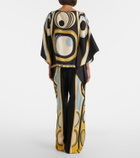 La DoubleJ Club printed silk twill wide-leg pants