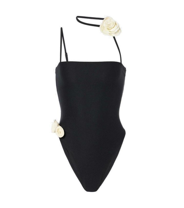 Photo: Same Floral-appliqué swimsuit