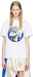 JW Anderson White Globe T-Shirt