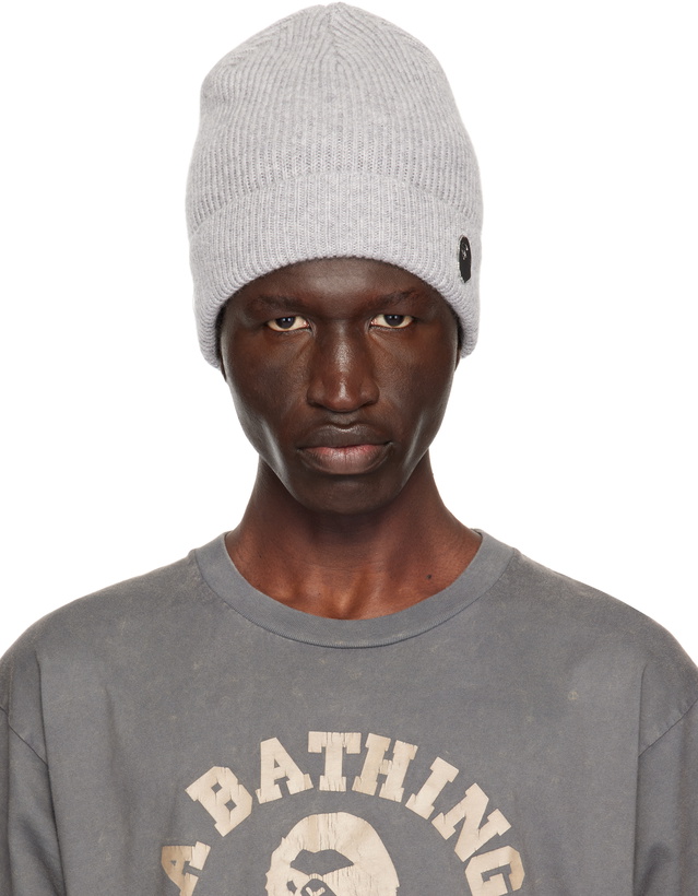 BAPE Black One Point Crusher Beanie A Bathing Ape