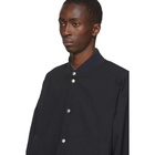 Jil Sander Navy Serge Bomber Jacket