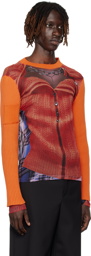 Y/Project Orange Jean Paul Gaultier Edition Long Sleeve T-Shirt
