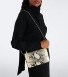 Toteme T-Lock snake-effect leather crossbody bag