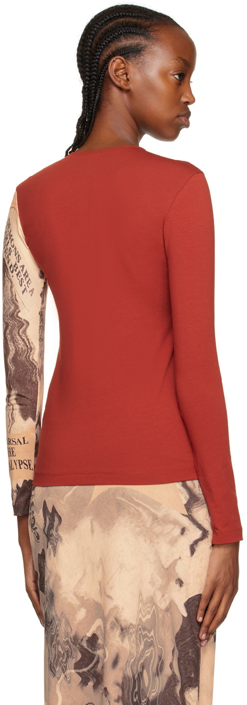 ELLISS Beige Cosmic Vibes Long Sleeve T-Shirt