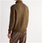Beams Plus - Melangé Wool and Cashmere-Blend Rollneck Sweater - Brown