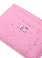 Coach Pillow Quilted Leather Card Holder - Pink - One Size