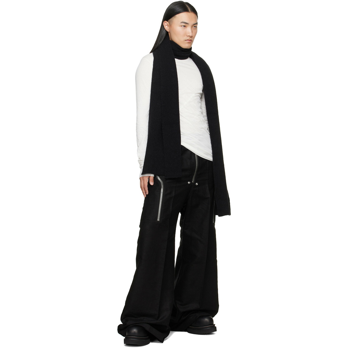 Rick Owens Black Tower Heizer Belas Cargo Pants