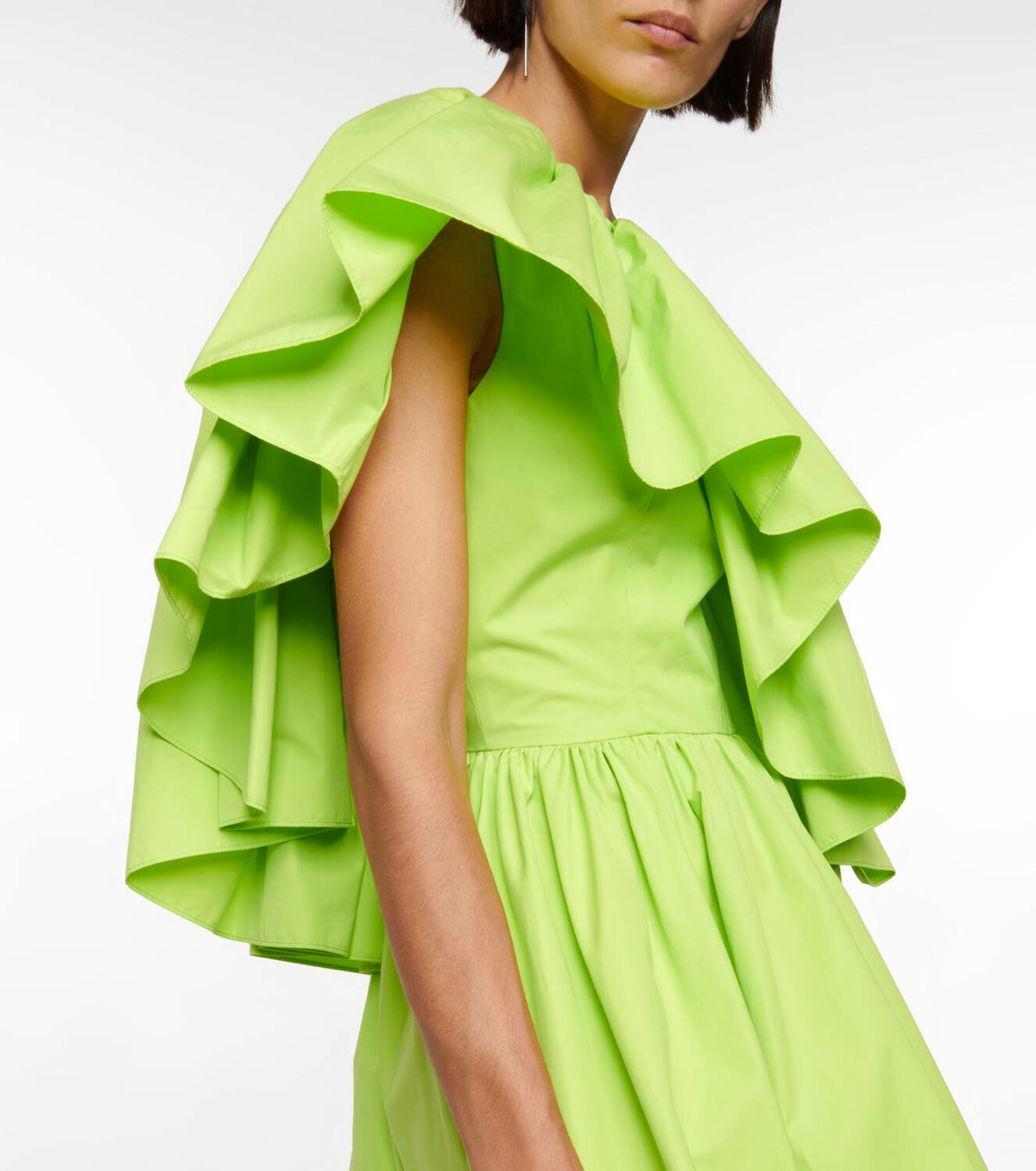 ワンピース Alexander Mcqueen Cotton Dress Alexander McQueen Cotton poplin midi dress Alexander McQueen