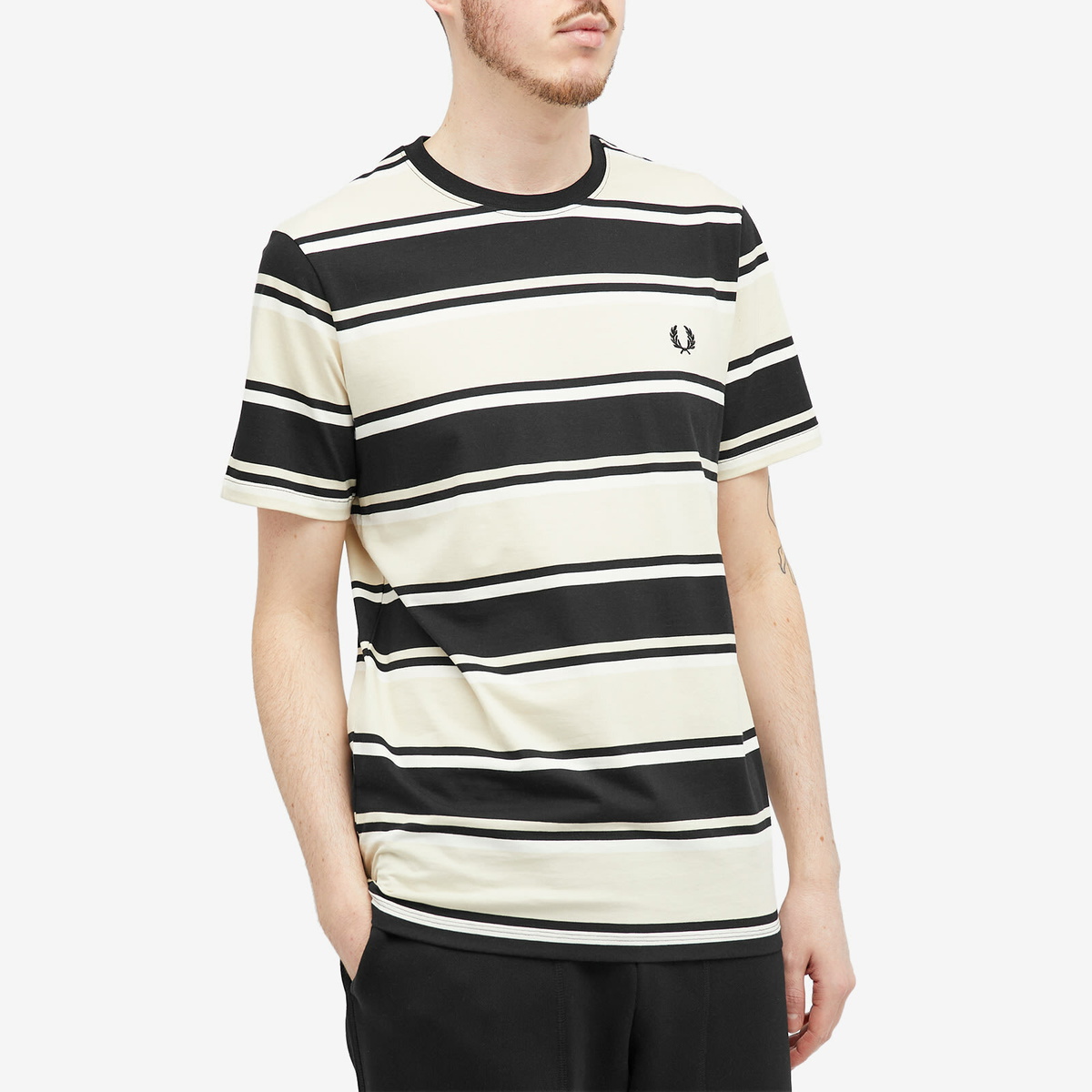 Tシャツ・カットソー Fred Perry Bold Striped T-Shirt Fred Perry Bold Stripe T Shirt Black | Mainline Menswear