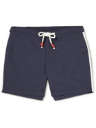 Orlebar Brown - Standard Striped Mid-Length Swim Shorts - Blue