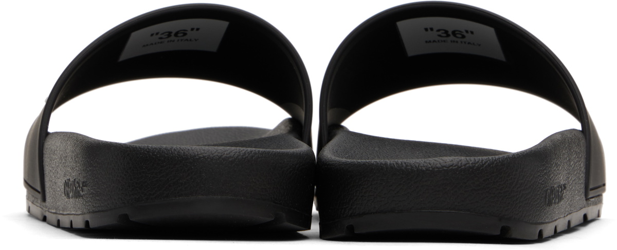 Off-White Black Bookish Pool Slides