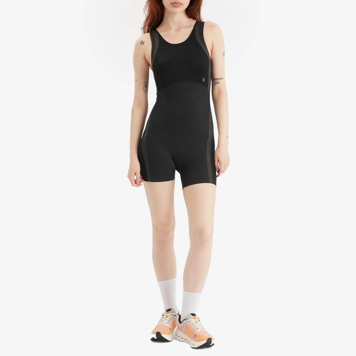ON Women's Studio Knit Bodysuit in Black/Eclipse