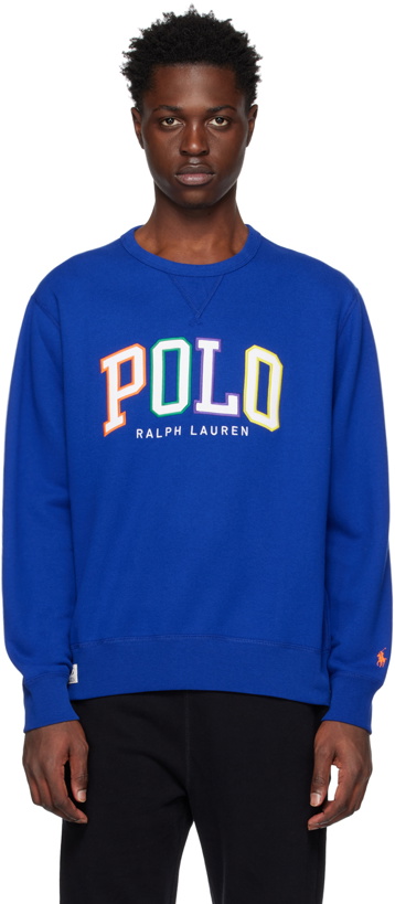 Photo: Polo Ralph Lauren Blue Embroidered Sweatshirt