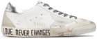 Golden Goose White & Silver Penstar Super-Star Classic Sneakers