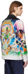 Casablanca Multicolor 'La Musique' Silk Shirt
