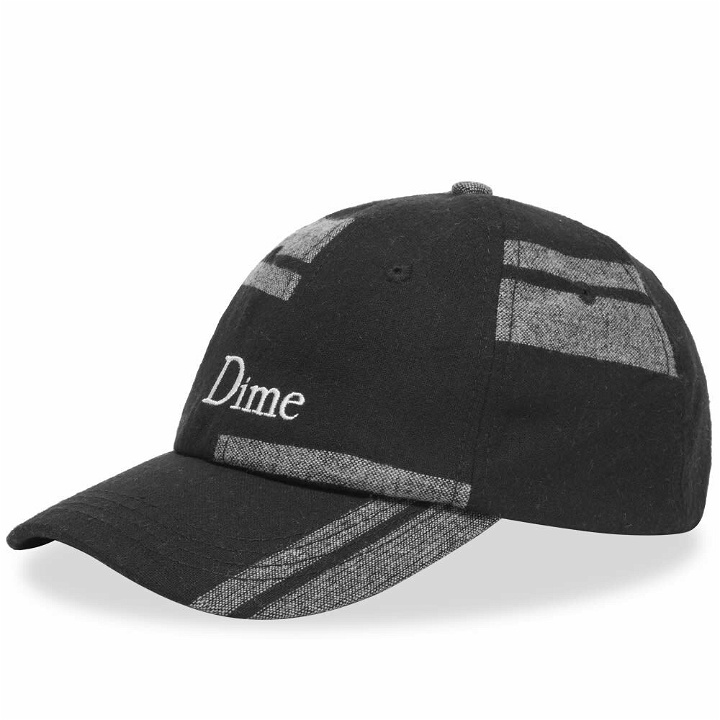 Photo: Dime Men's Classic Logo Plaid Cap in Washed Black