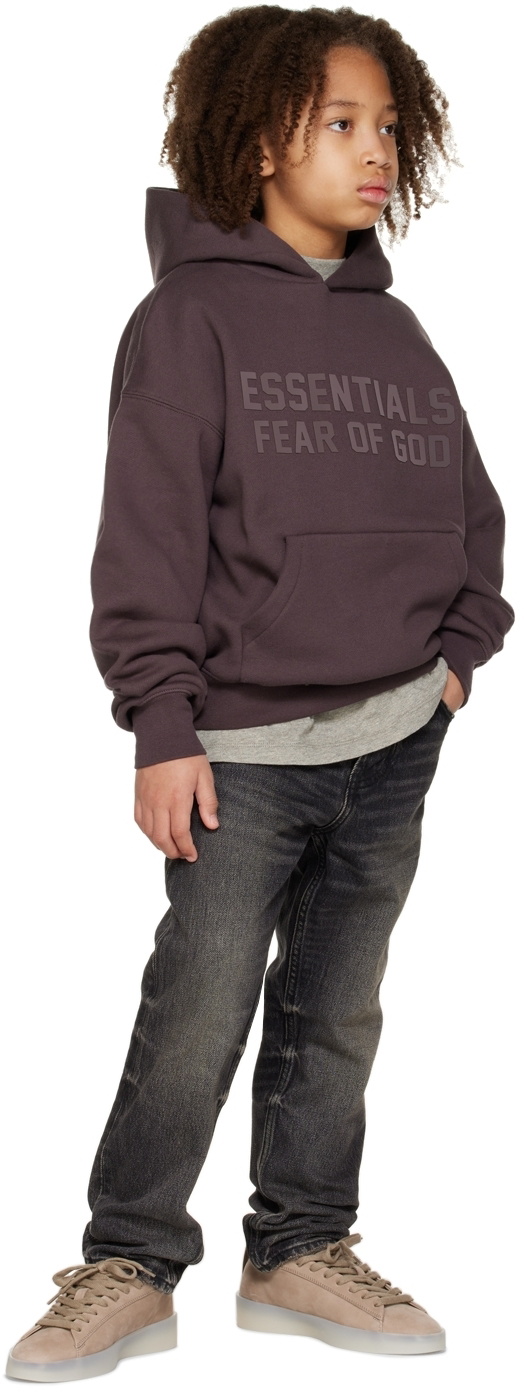 Essentials Kids Purple Bonded Hoodie