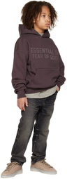 Essentials Kids Purple Bonded Hoodie