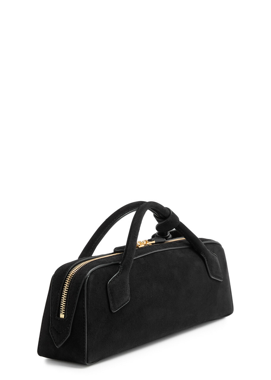 Alaïa Le Teckel Suede Clutch - Black - One Size