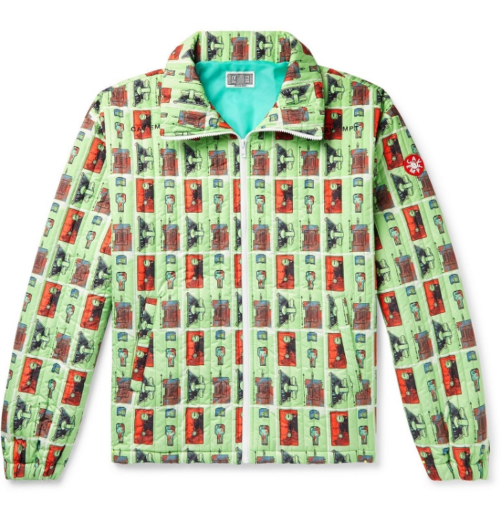 Photo: Cav Empt - Printed Quilted Shell Jacket - Green