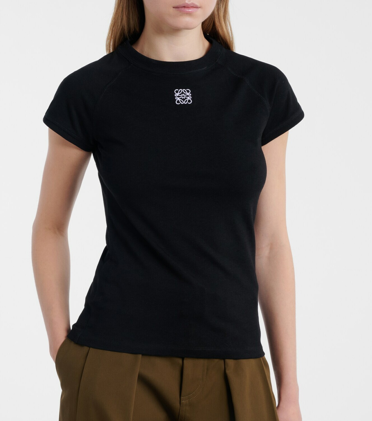 Loewe Anagram cotton-blend T-shirt