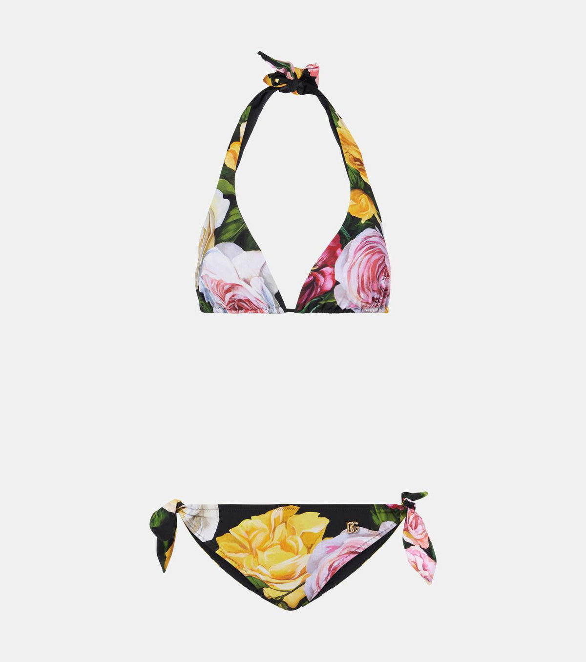 Maillot De Bain Une Pièce Dolce&Gabbana 'Sicily' à Fleurs Rouges - Taille L, Bonnet D, Neuf Avec étiquettes
