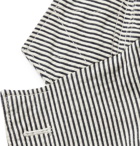 Engineered Garments - Blue Unstructured Striped Cotton-Seersucker Blazer - Navy