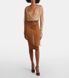 Saint Laurent Draped bodysuit