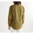 Massimo Alba - Canary Acid-Washed Cotton-Corduroy Shirt - Green