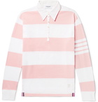 Thom Browne - Striped Cotton Polo Shirt - Men - Pink