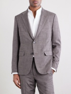 Zegna - Wool, Silk and Linen-Blend Suit Jacket - Brown