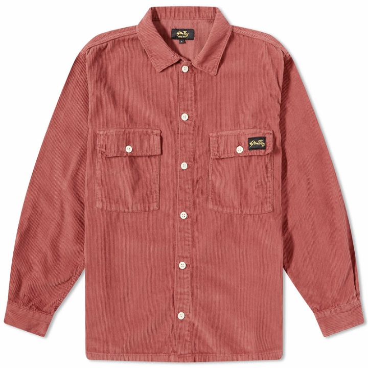 Photo: Stan Ray Men's CPO Overshirt in Cranberry Cord