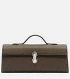Savette Symmetry Slim Medium leather top-handle bag