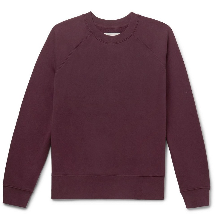 Photo: Studio Nicholson - Loopback Cotton-Jersey Sweatshirt - Men - Purple