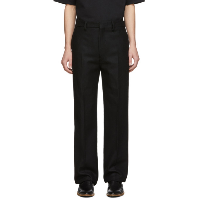 Photo: Lemaire Black Wool Felt Trousers