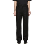 Lemaire Black Wool Felt Trousers