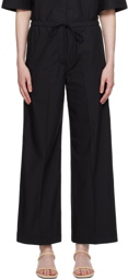 TOTEME Black Drawstring Trousers