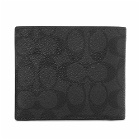 Coach Men's Signature 3-In-1 Card Holder in Charcoal/Black