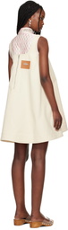 Simone Rocha Beige A-Line Minidress